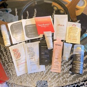 Lot of Unopened Hair Care Samples Drybar Living Proof Briogeo Amika
